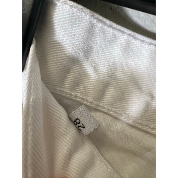 J.Brand White Short Denim Distressed Cut Off Shorts sz 28 - Picture 3 of 4